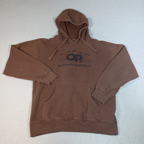 Outdoor Research Other - Outdoor Research Men's M Pullover Sweatshirt Brown Logo Hiking Camping Hoodie